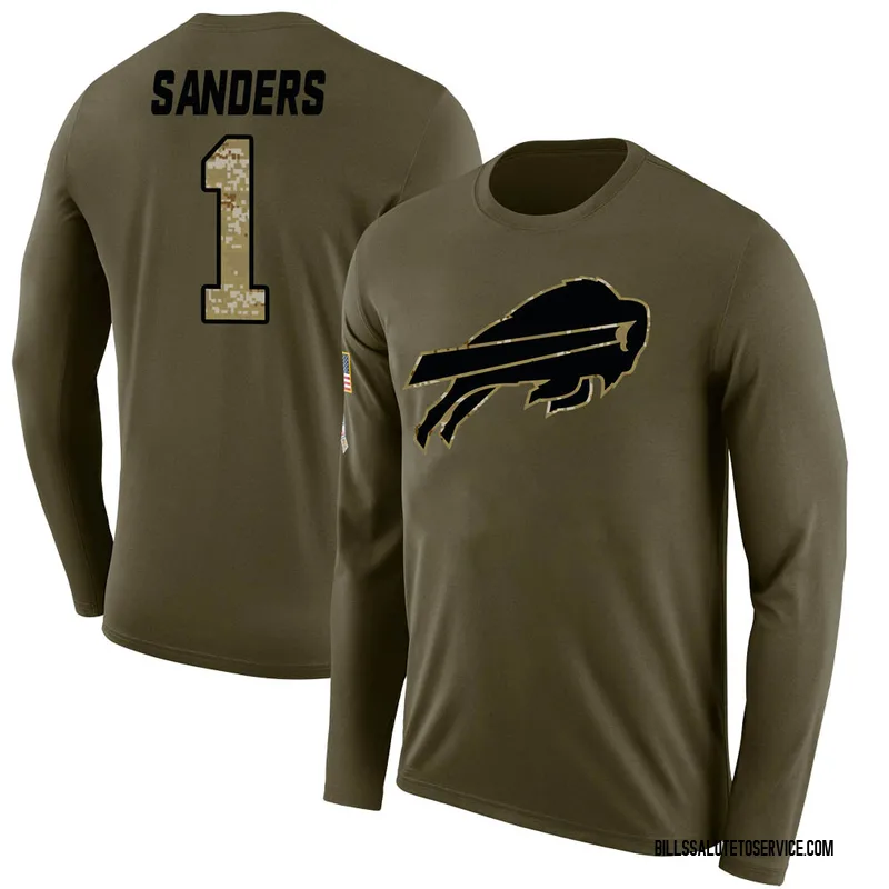 Women's Emmanuel Sanders 2020 Salute To Service Performance T-Shirt - Black  - Tshirtsedge