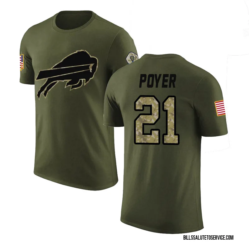 Jordan Poyer Jersey Buffalo Bills Olive Salute to Service Limited Jersey