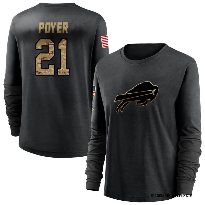 Jordan Poyer Legend Salute to Service T-Shirt - Olive - Tshirtsedge