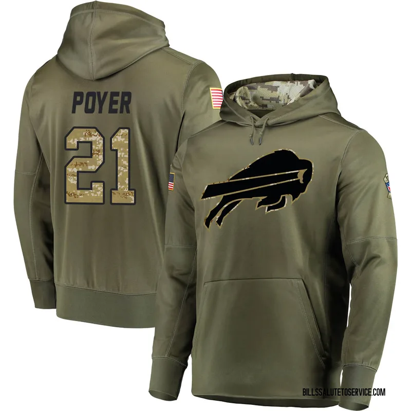 Jordan Poyer Legend Salute to Service T-Shirt - Olive - Tshirtsedge