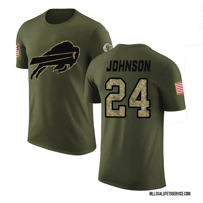 Women's Taron Johnson 2020 Salute To Service Performance T-Shirt - Black -  Tshirtsedge