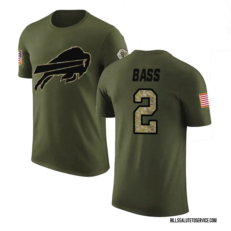 Black Men's Tyler Bass Buffalo Bills Limited 2020 Salute To Service Jersey